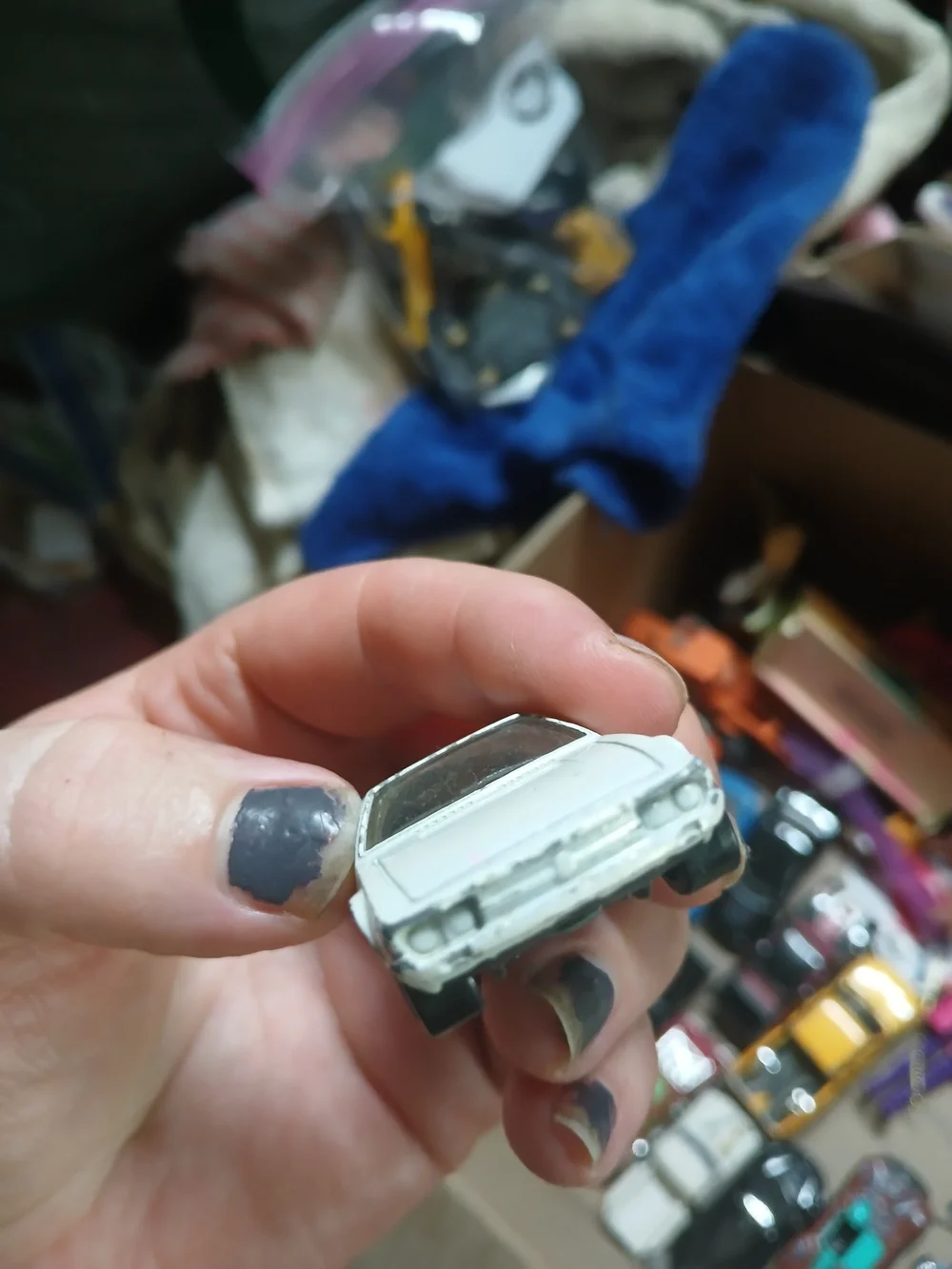 2012 Hot Wheels Volkswagen SP2. It features a pearl white body